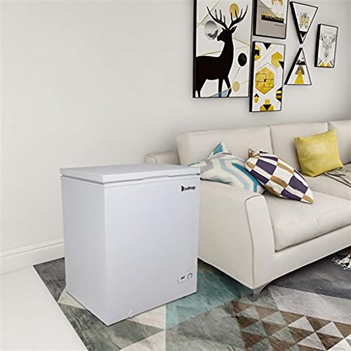 ZOKOP 5cf Chest Freezer Deep 5 Cu Ft Compact Dorm Upright Apartment Home Food Storage Compact Space Saving Energy Efficient