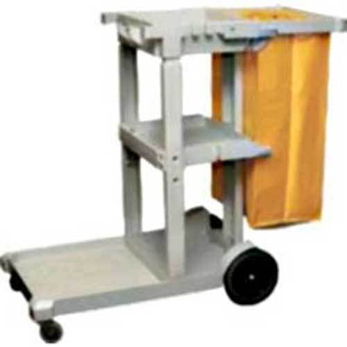 Cortech USA, D-011B, Janitor Cart, 3 Shelves, 8