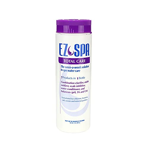 EZ Spa Company. Hot Tub Total Care Weekly Water Preventative Chemical Treatment Blend for Hot Tubs and Spas, 2 Pounds/Original Version (Basic). Pack of Four