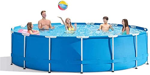 Yuansr 10ft x 30in Prism Frame Above Ground Swimming Pool Set Above Ground Pool Pond Family Swimming Pool Metal Frame,Pool Set with Filter Pump (Color : Blue)
