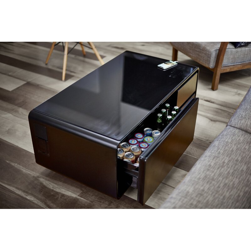 Smart Coffee Table with Storage: refrigerator