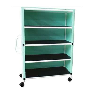 MJM Four Shelf Linen Cart with Cover