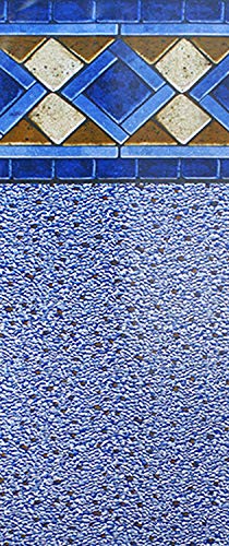Smartline Mosaic Diamond 12-Foot-by-24-Foot Oval Pool Liner | UniBead Style | 48-Inch Wall Height | 25 Gauge Virgin Vinyl | Heavy-Duty Material | Designed for Steel Sided Above-Ground Swimming Pools