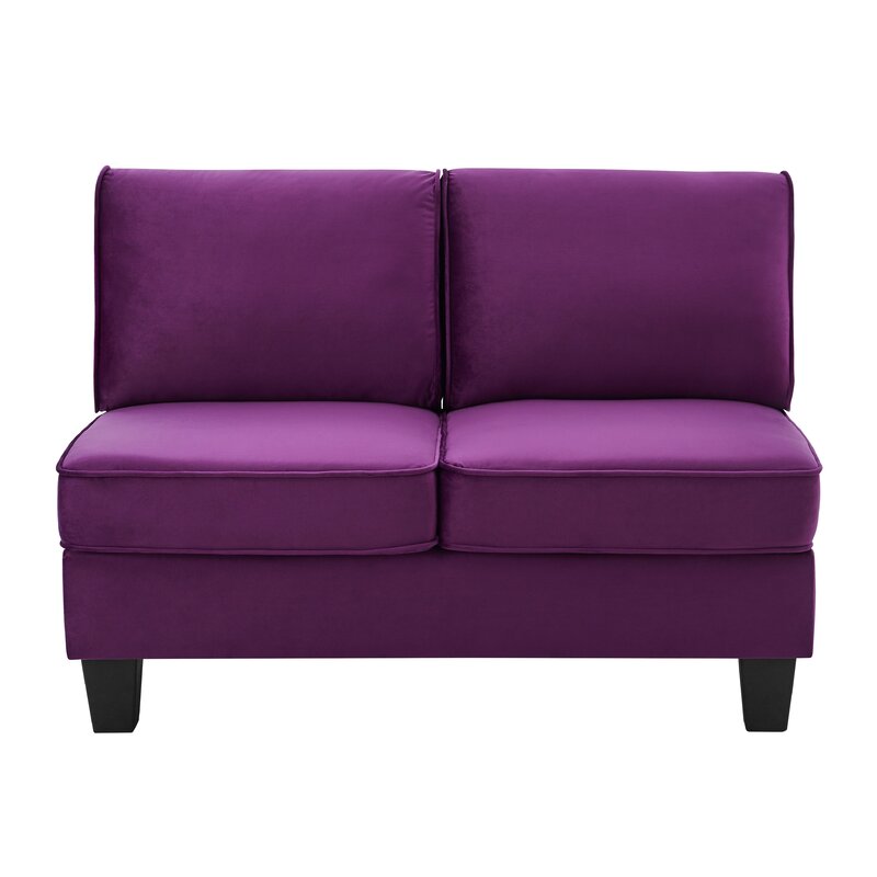Ariyelle 47'' Chenille Armless Loveseat