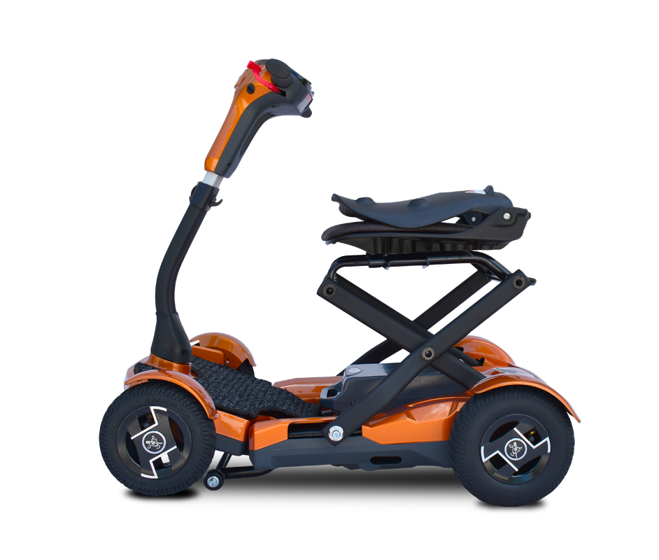 EV Rider Teqno AF S26 Automatic Folding Mobility Scooter Gold New