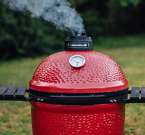 Kamado Joe KJ23RH Classic I Charcoal Grill, 18 inch, Blaze Red