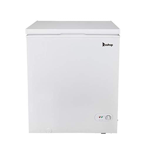 BRLUCKY US BD-150 AC115V/60Hz 143L/5.0CU.FT Single Door Horizontal Freezer White US Warehouse