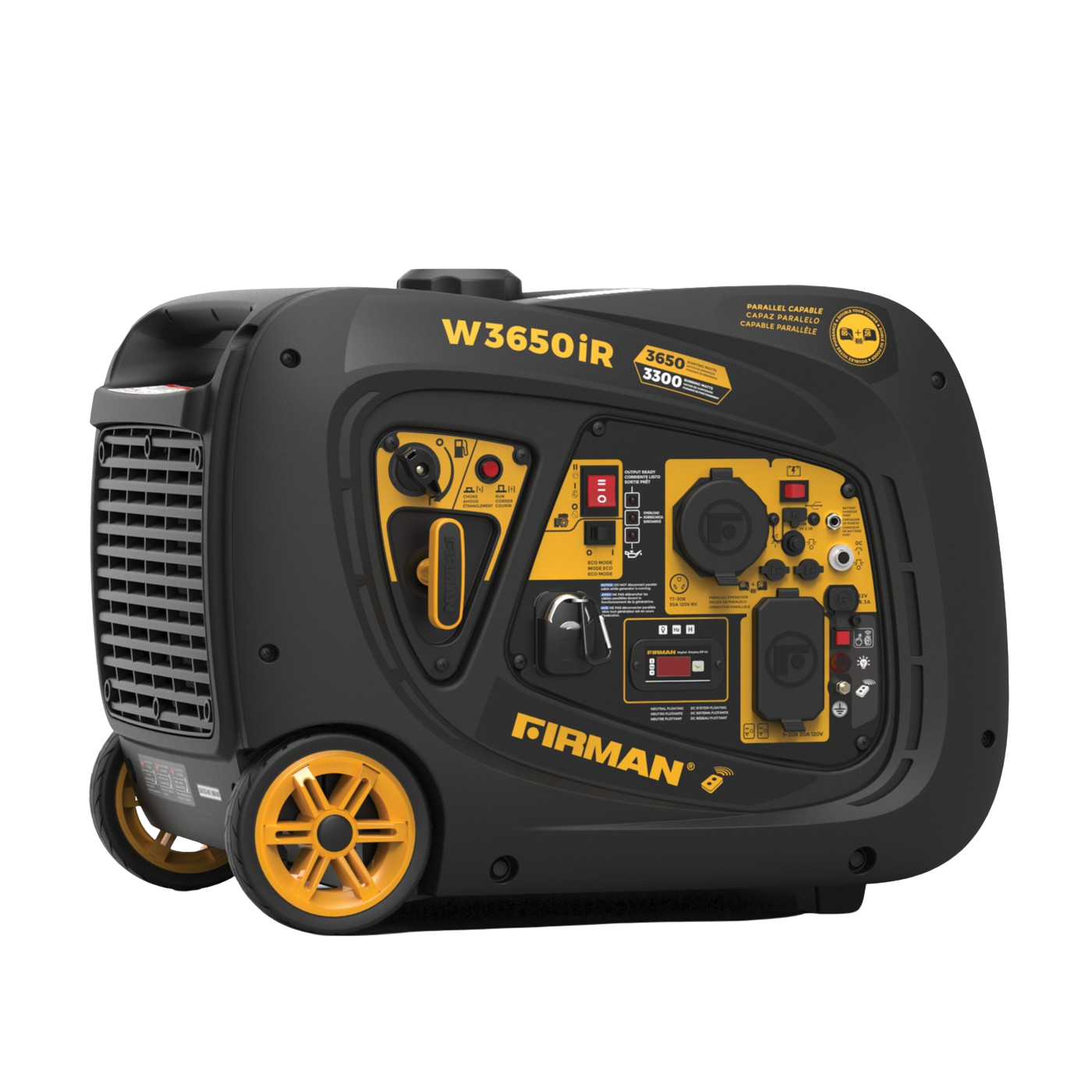 Firman W03383 30 Amp 3300W/3650W Remote Start Gas Inverter Generator New