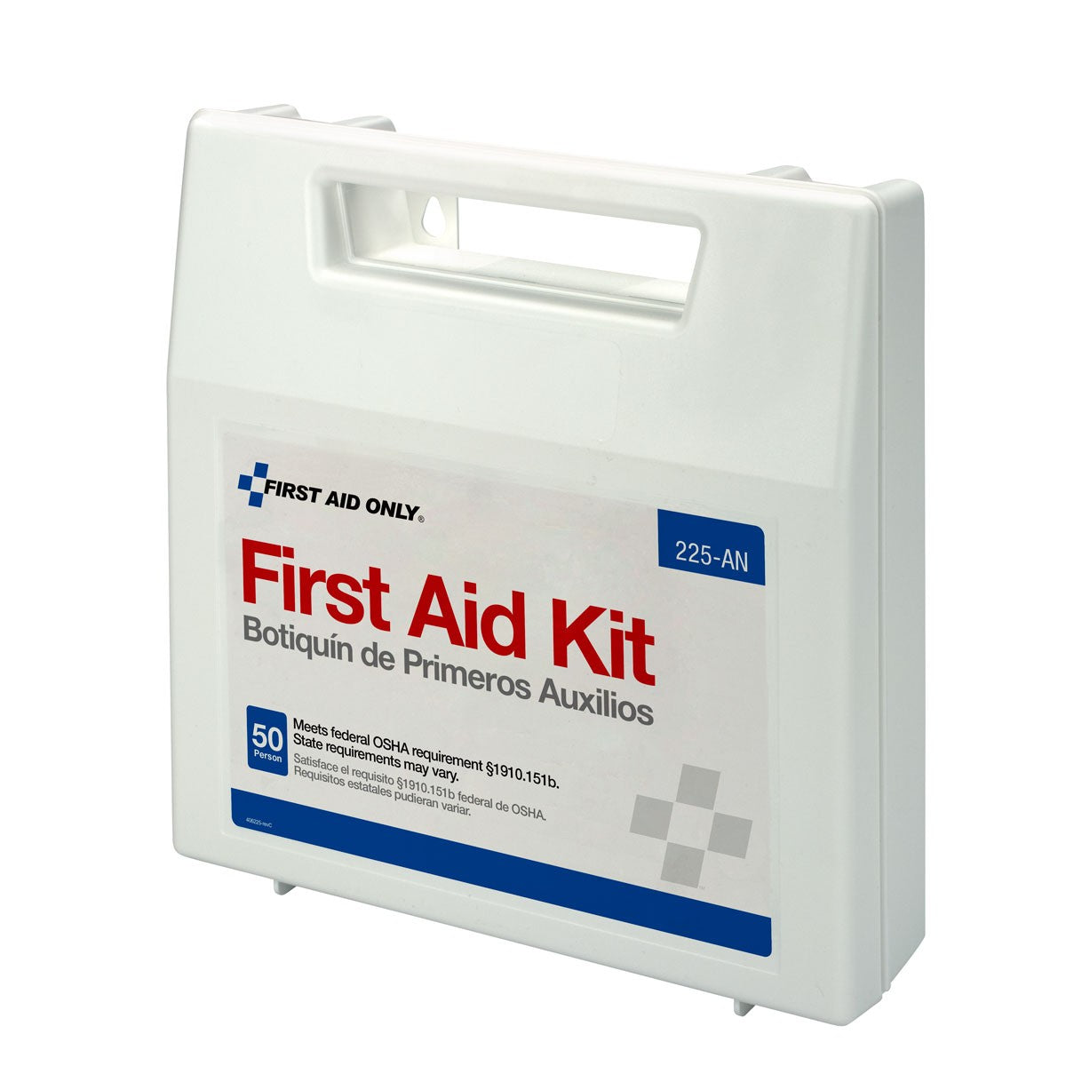 First Aid Only 50 Person First Aid Kit, Plastic Case with Dividers (5 per order)