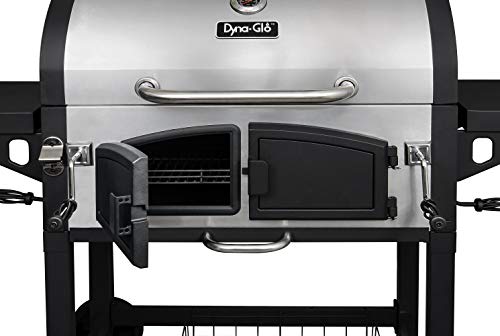 Dyna-Glo DGN576SNC-D Dual Zone Premium Charcoal Grill, X-Large, Stainless