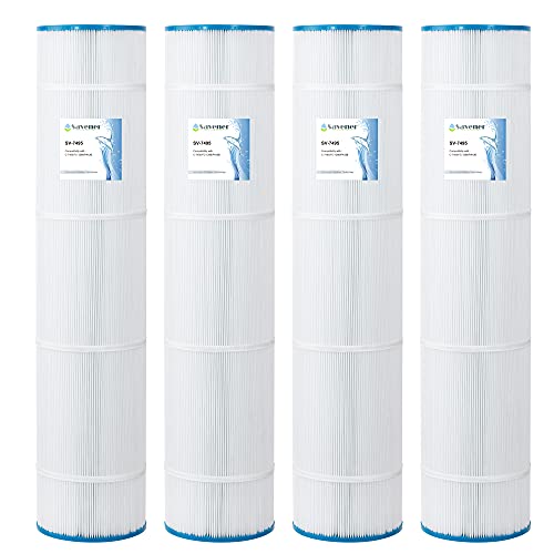 Savener SV-7495 Swimming Pool&Spa Replacement Filter Cartridge Replaces for Unicel-7495 125Sq.ft FC-1296 PA126 Hayward CX1260RE 4 Pack