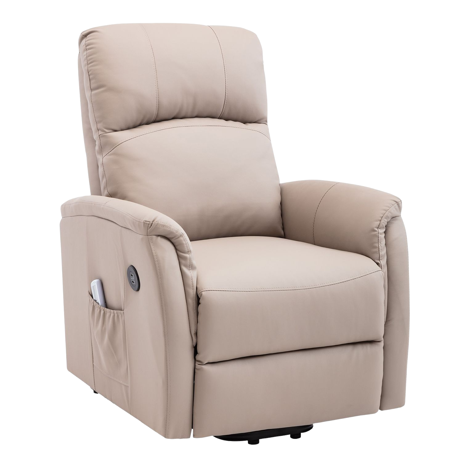 Lifesmart Luxury Leather Power Lift and Recline Massage Chair with Heat Therapy New