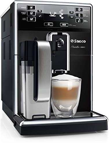 Philips Saeco HD8927/37 PicoBaristo Super Automatic Espresso Machine, Countertop, Piano Black (Renewed)