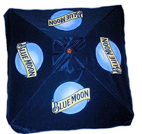 Blue Moon 9 Foot Beer Patio Umbrella Market Style New