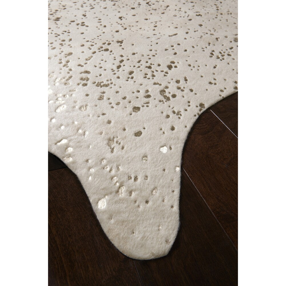 Alexander Home Clayton Faux Cowhide Area Rug 5' x 6'6