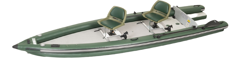 Sea Eagle FSK16K_SW FishSkiff 16 Inflatable Fishing Boat 2 Person Swivel Seat Package New