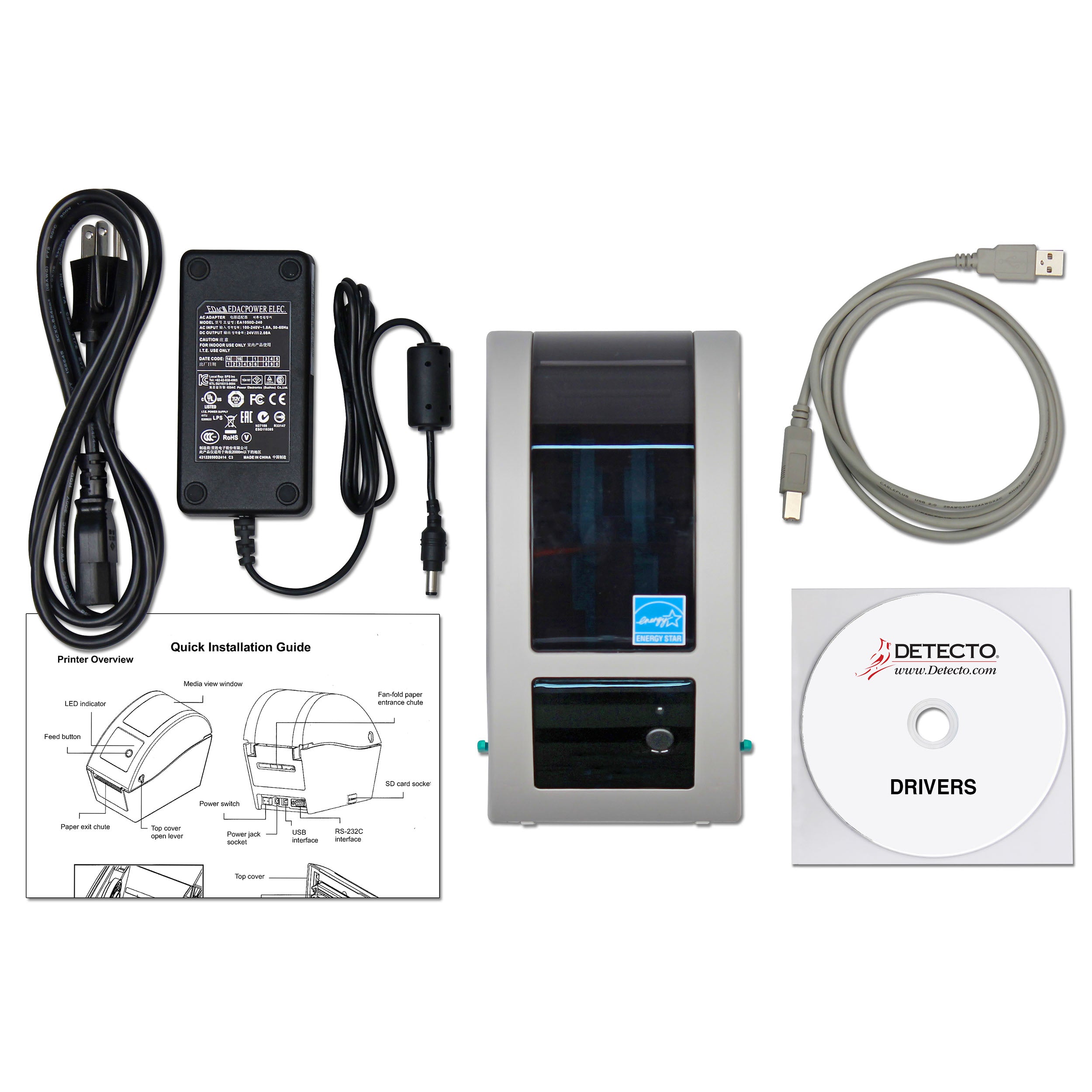 Detecto P225 Thermal Label Printer