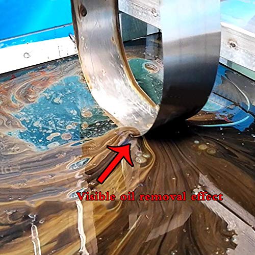 top-tool Emulsion Pool Oil Skimmer Skimming Machine Industrial Oil-Water Separator Belt Oil Scraper Oil Slick Recovery Machine (220V)