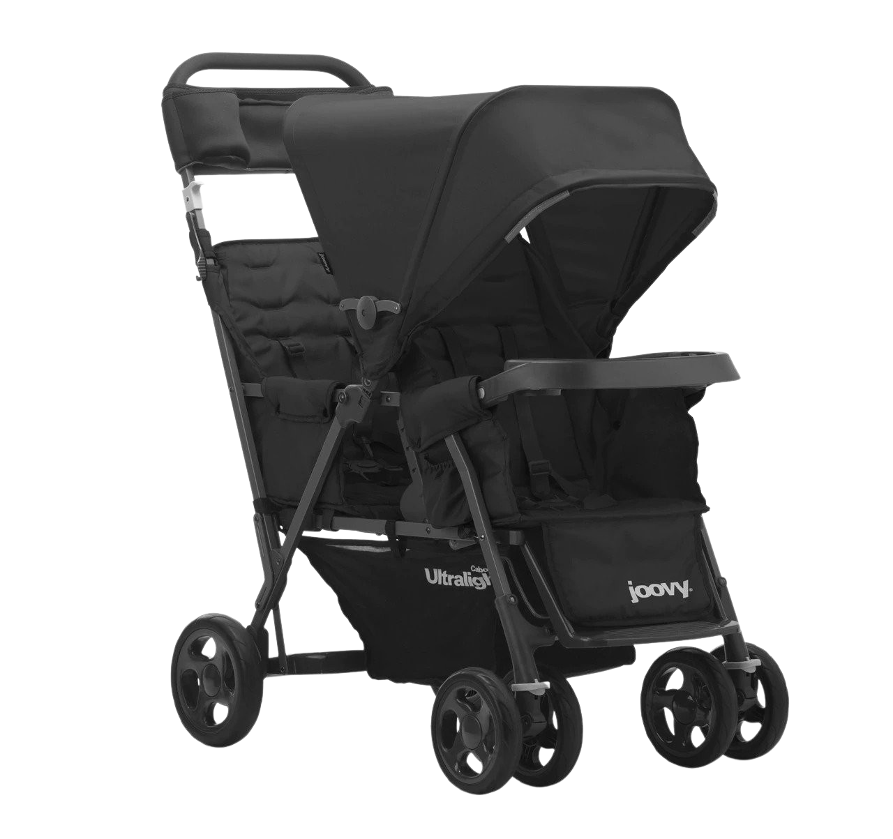Joovy Caboose Too Ultralight Sit And Stand Tandem Double Stroller Black New
