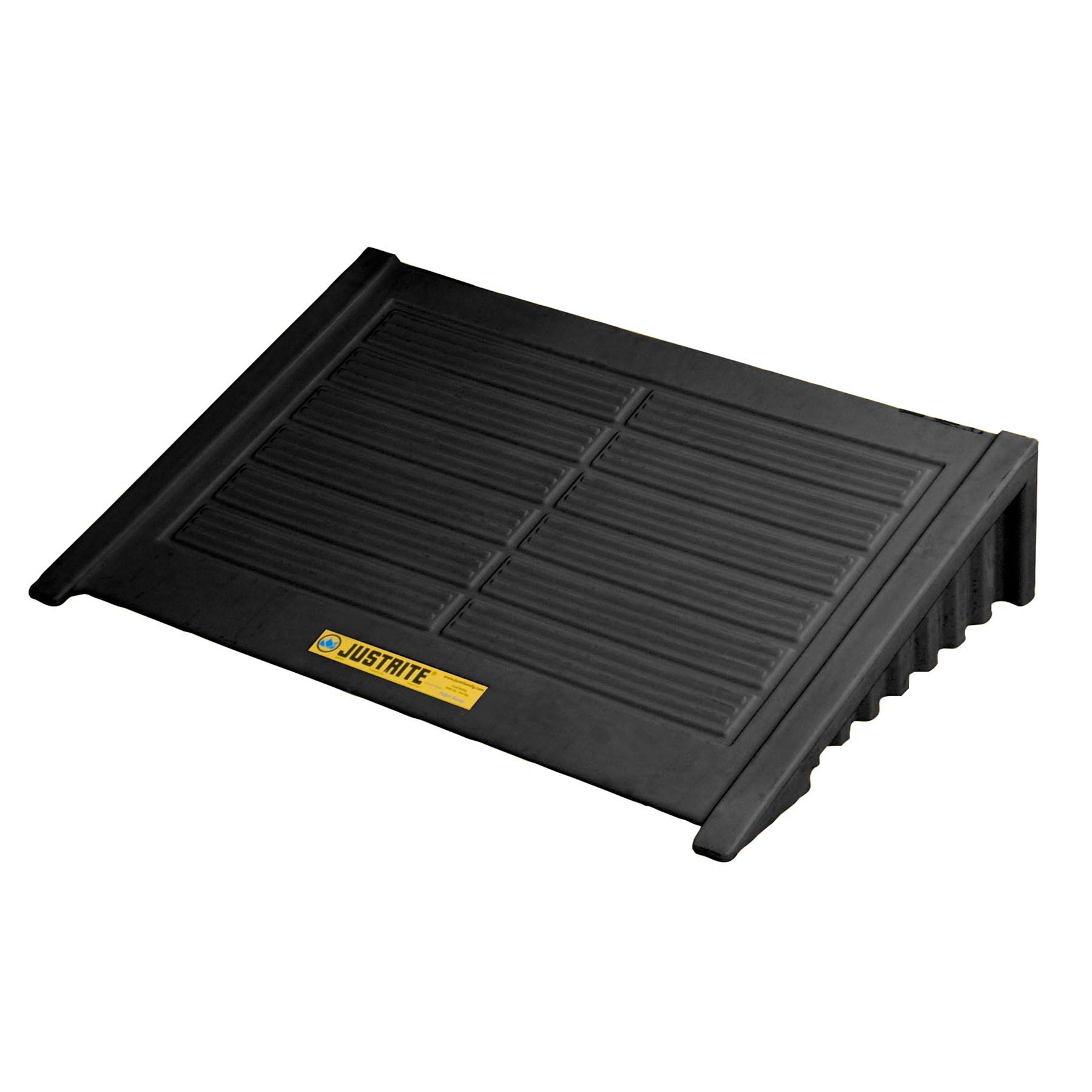 Justrite Ramp for 4 Drum Square EcoPolyBlend™ Spill Control Pallet, Recycled Polyethylene
