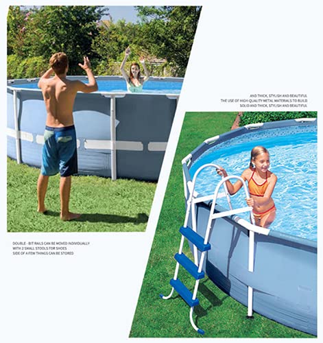 KJGLXD Pool Family Fish Pond Swimming Pool Quick Set Inflatable Above Ground Pool, Blue