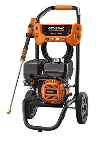 Generac 8874 2900 PSI 2.4 GPM Pressure Washer, Orange, Black