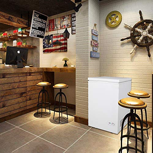 AC115V/60Hz 100L/3.5CU.FT single door horizontal freezer white