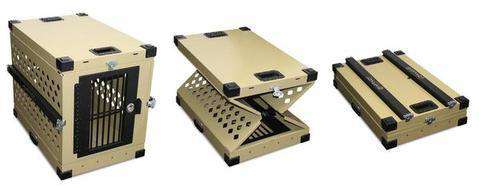 Grain Valley GVFoldCrate-S 24x21x22 Impact Collapsible Durable Aluminum Dog Crate Small New
