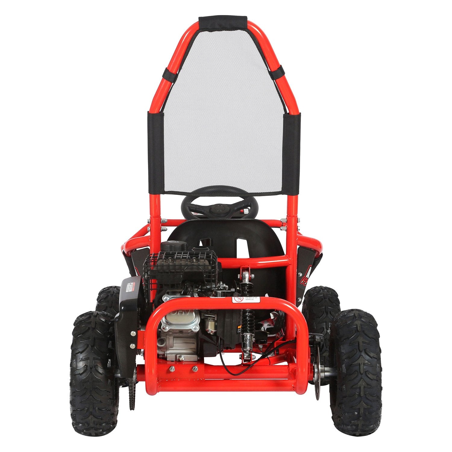 MotoTec Mud Monster Full Suspension Gas Powered 98cc Kids Go Kart