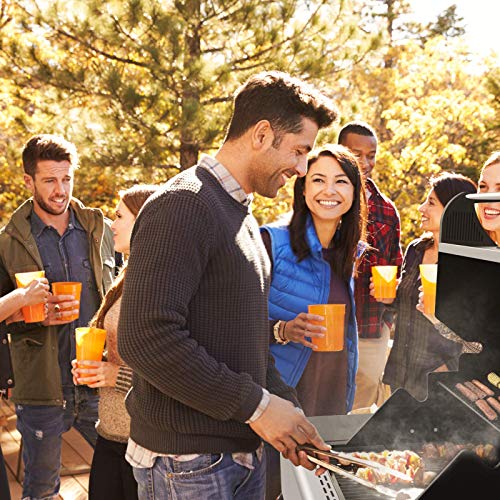 RINKMO Gas Grill with Side Burner, 670 Sq Inch 5 Burner Barbecue, 65000BTU, Stainless Steel Tabletop, Perfect Support Outdoor Garden Camping BBQ Cooking