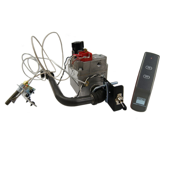 Real Fyre High Capacity Standing Pilot Gas Valve with Remote