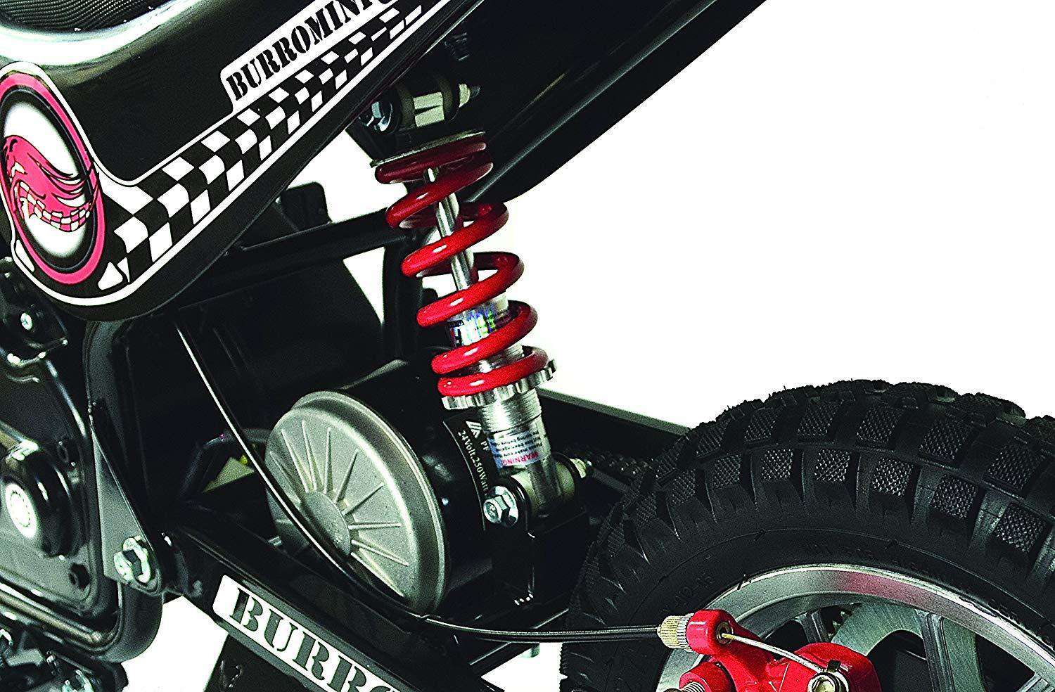 Burromax TT250 24V 250W Kids Off Road Electric Ride On Mini Pocket Dirt Bike Black New