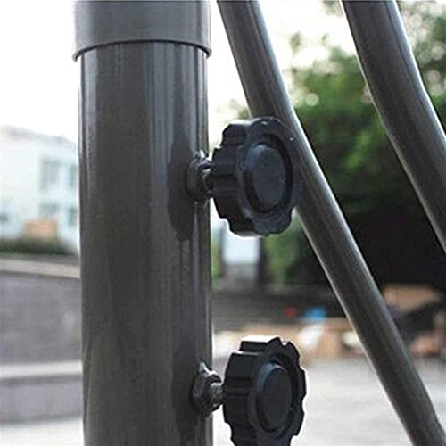 Patio Umbrella Patio Canopy 2.2M Square Patio Offset Roma Parasol for Garden, Deck, Backyard and Pool Double Layer Cantilever Hanging Sun Umbrella with Cross Base GCSQF210526(Color:B)