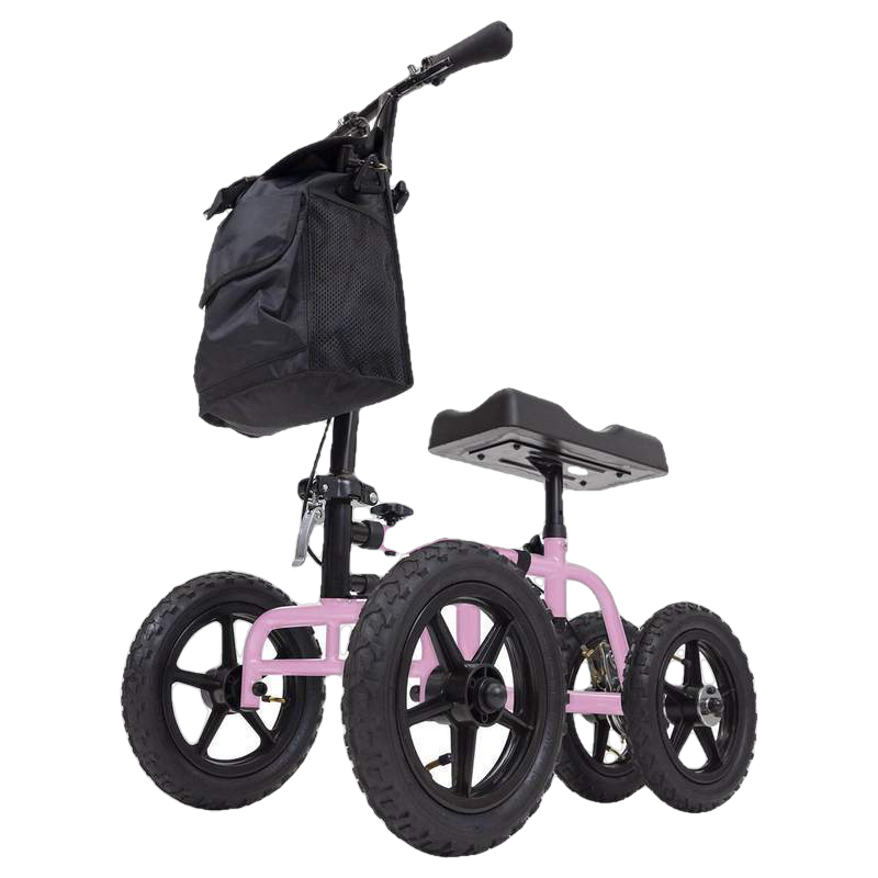 Vive Health MOB1019PNK All Terrain Steerable Knee Walker Pink New
