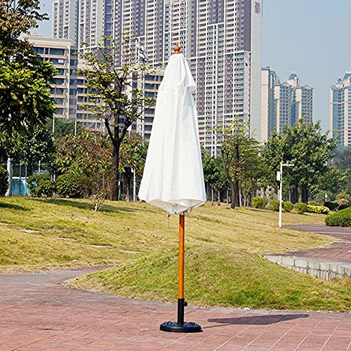 Purple/Black Garden Umbrella, Outdoor Patio Parasol Umbrellas, Waterproof Polyester Fabric, with 8 Strong Ribs, Used for Lawn, Deck, Backyard, Swimming Pool