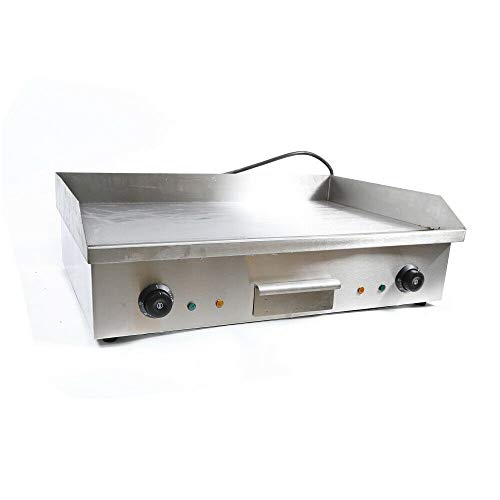 DYRABREST 4400W 110V Electric Countertop Griddle Flat Top Commercial Restaurant Grill Flat Hotplate Home BBQ Grill Non-Stick Commercial Restaurant Teppanyaki Grill Stainless Steel BBQ Grill Machine