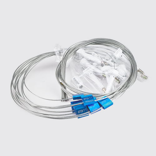 JJ Keller MegaLock Bolt and Cable Security Seal, White Stock (Pack of 50)