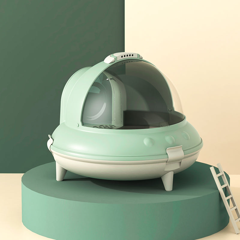 Spaceship Cat Litter Box
