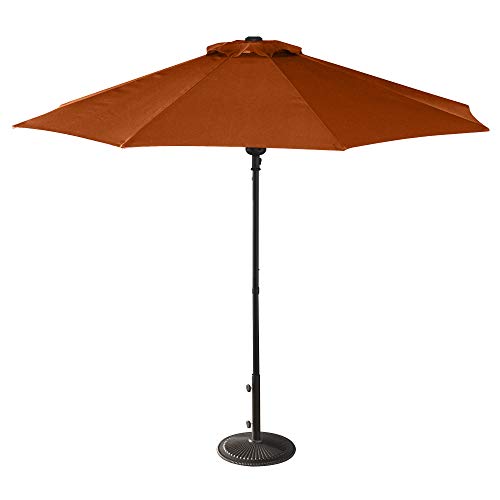 Island Umbrella NU5419TC Cabo Market Umbrella, 9-ft, Terra Cotta Olefin