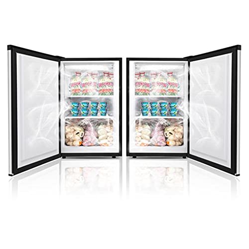 ZOKOP Upright Freezer - Compact Reversible Single Door Table Top Mini Freezer - Free Standing Freezing Machine with Removable Shelf for Office Dorm/Living Room/Apartment (Black, 3 cu.ft)