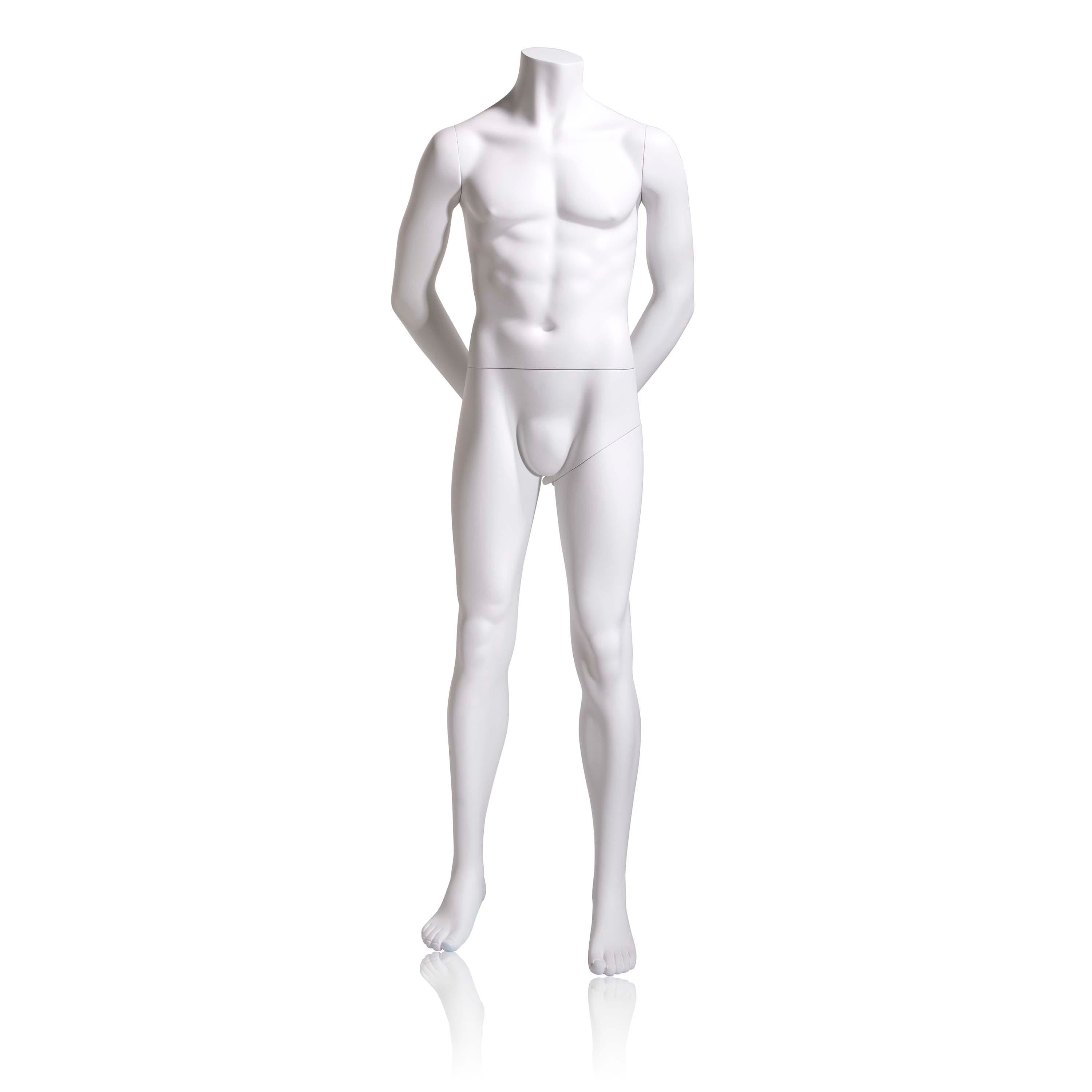 Econoco Male Mannequin - Headless, Hands Behind Back, Legs Straight