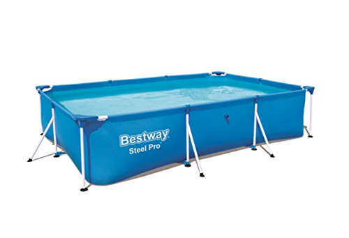 Bestway Steel Pro Family Swimming Pool Above Ground Portable Swimming Pool for Kids and Adult(9 .10 ft x 6.7 ft x 2,.16 ft)