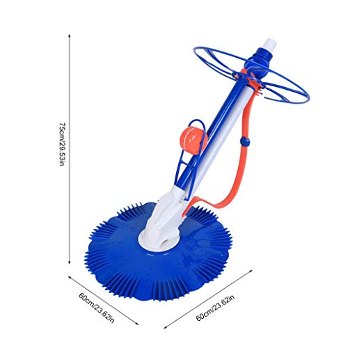 Upgraded Automatic Pool Cleaner Inground Above Ground Suction Swimming Pool Sweeper Vacuum Cleaner with 12 3.28 Ft Hoses Blue