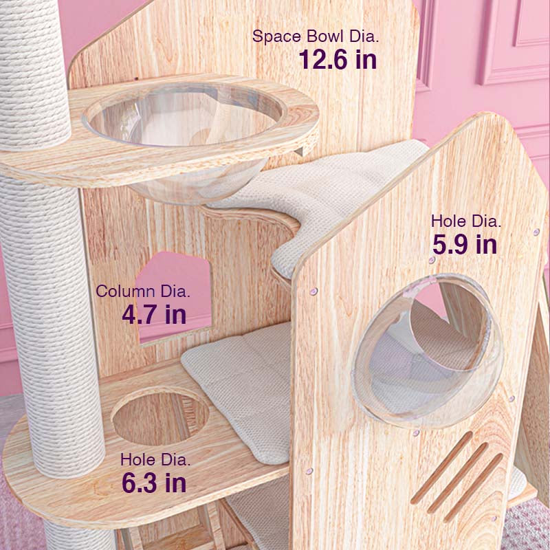 Castle and Slide Cat Tree