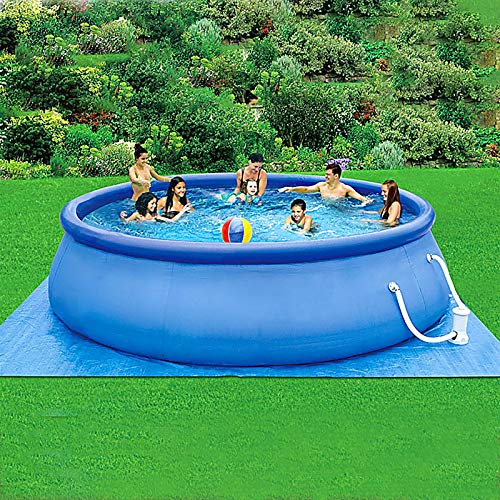 Inflatable Swimming Pool for Kids Adults - 15 Ft x 33 in Large Inflatable Kiddie Pool Family Inflatable Swimming Pool with Filter Pump for Backyard Garden Patio (15ft X 36in)