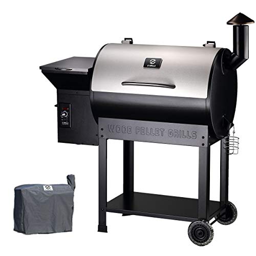 Z GRILLS ZPG-7002E Wood Pellet Grill & Smoker,700 sq Cooking Area 8 in 1 Barbecue Grill with Newest Updated Digital Controls,for Home, party, and Tailgating