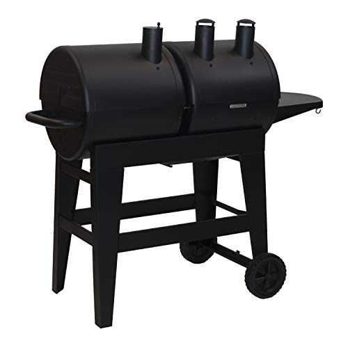 Char-Griller 5030 2-Burner Gas & Charcoal Grill Dual Function, Black