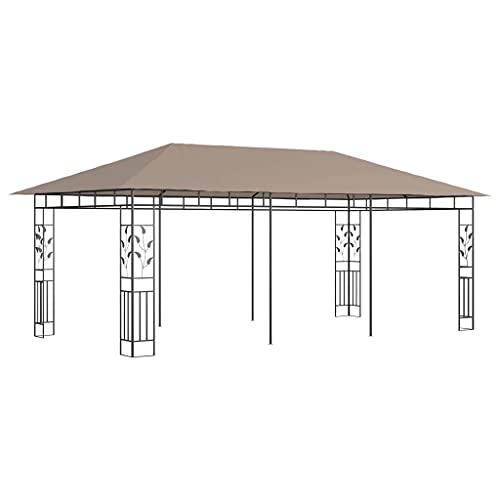 vidaXL Gazebo with Mosquito Net 19.7'x9.8'x9' Anthracite