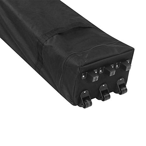 DOIT 10ft x 20ft Pop Up Canopy Tent Gazebo for Party or Camping,Portable Wheeled Carrying Bag,White