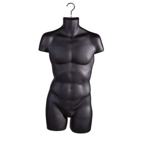 Econoco Men's Torso Forms - Injection Molded Styrene (Set of 12)